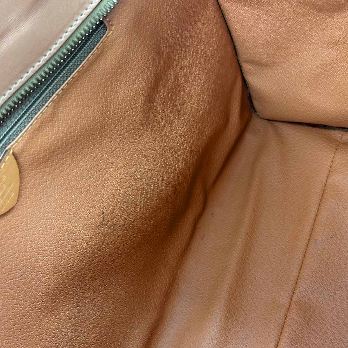 CELINE Macadam Tote Bag PVC Leather Brown Vintage Purse