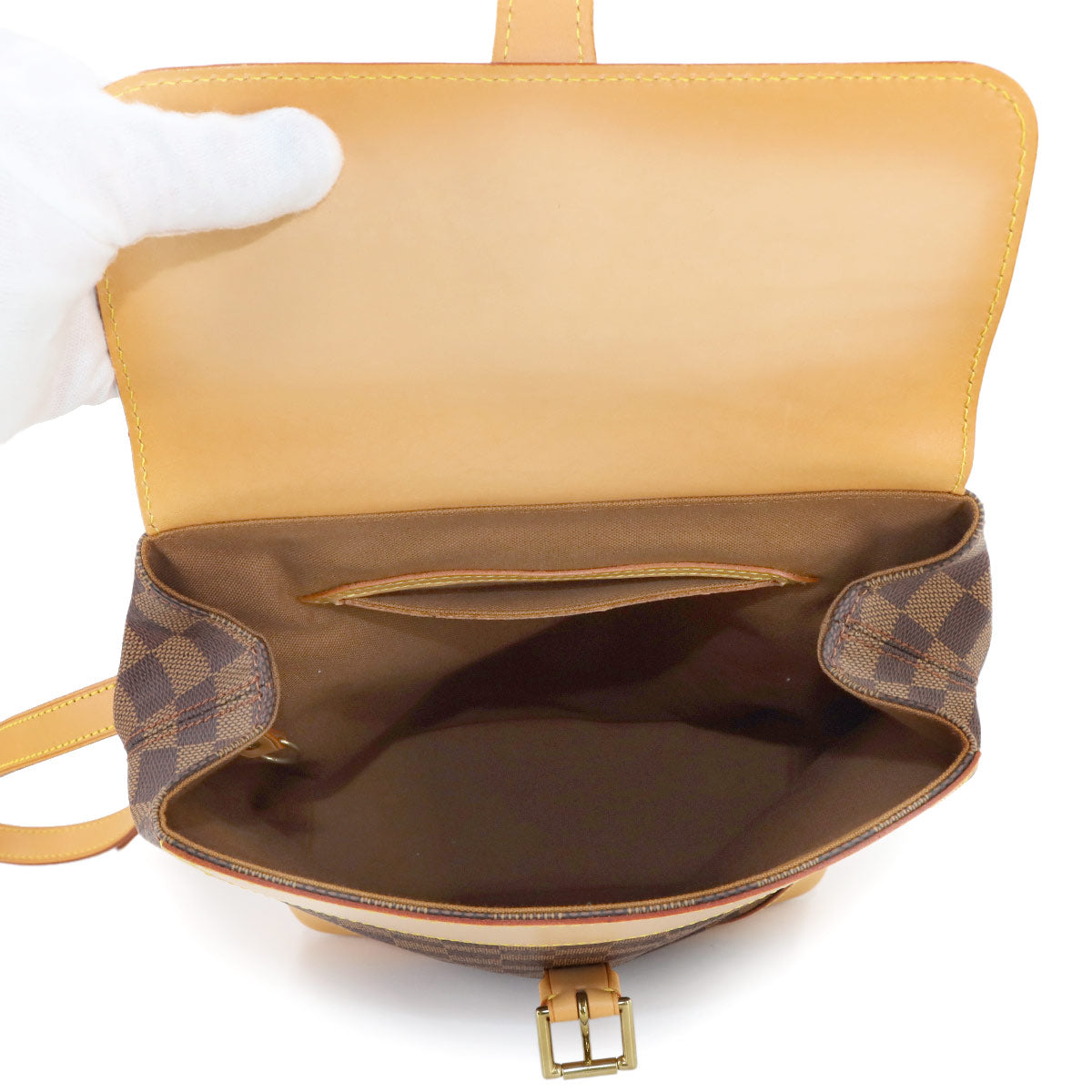 Damier Arlequin Backpack Leather Ebene N99038 Purse 90284078