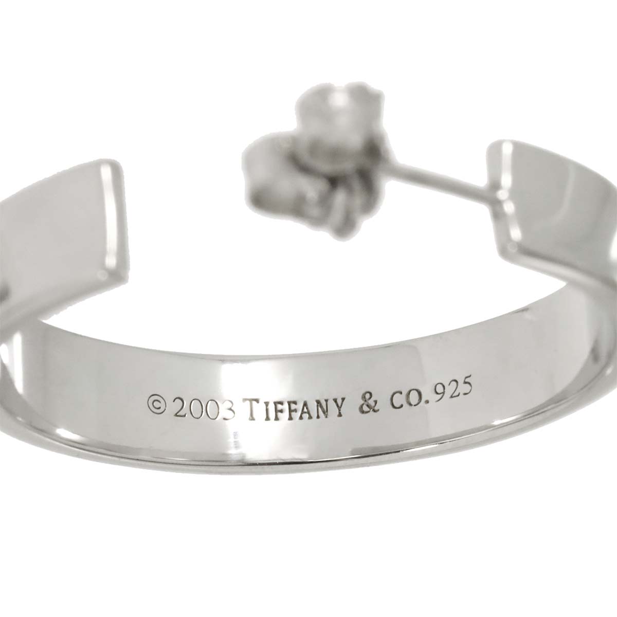 1837 Narrow Hoop Earrings Pierced SV Silver 925