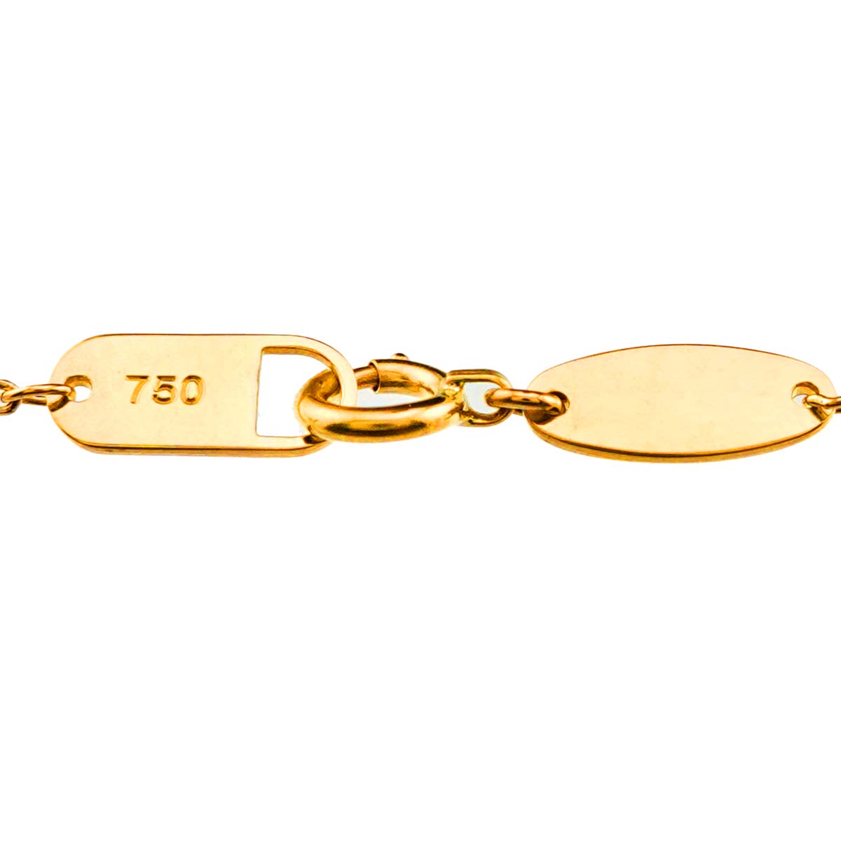 GHERARDINI Diamond 0.12ct/0.09ct Necklace Platinum 18K YG 750