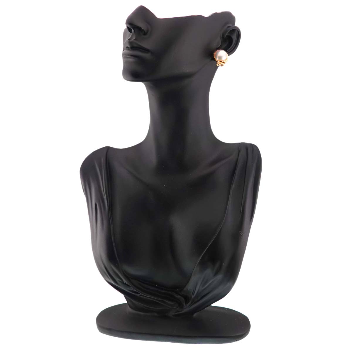 Mabe Pearl Diamond 0.01ctx2 Earrings Clip on 18K YG 750