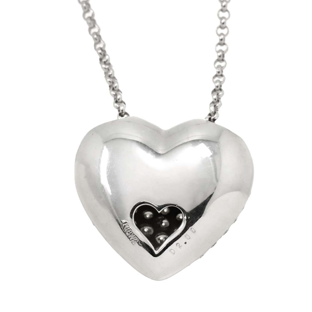 Diamond 2.00ct Necklace 18K WG White Gold 750