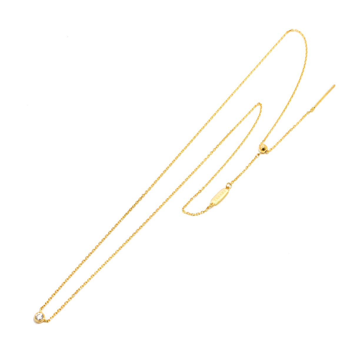 Diamond 0.06ct Necklace K18 YG 750