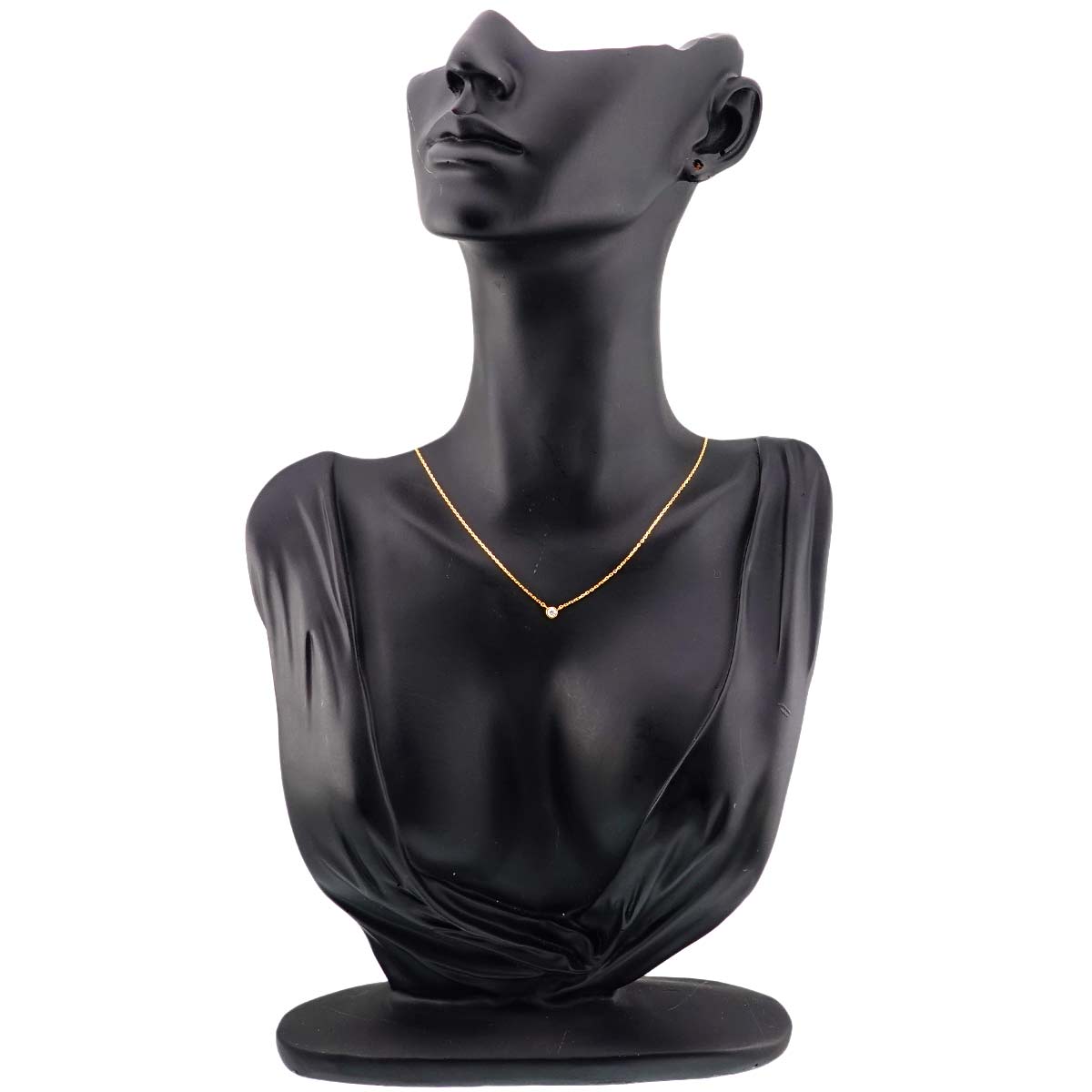 Diamond 0.06ct Necklace K18 YG 750