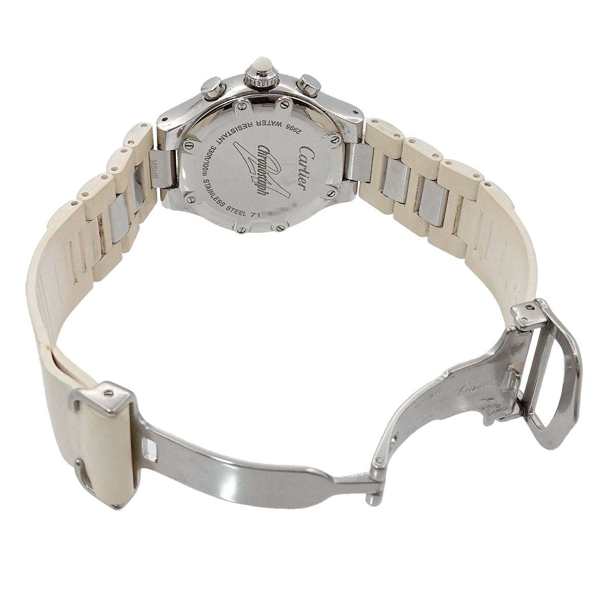 Must 21 Chronoscaph W10197U2 Quartz White Dial Ladies Watch