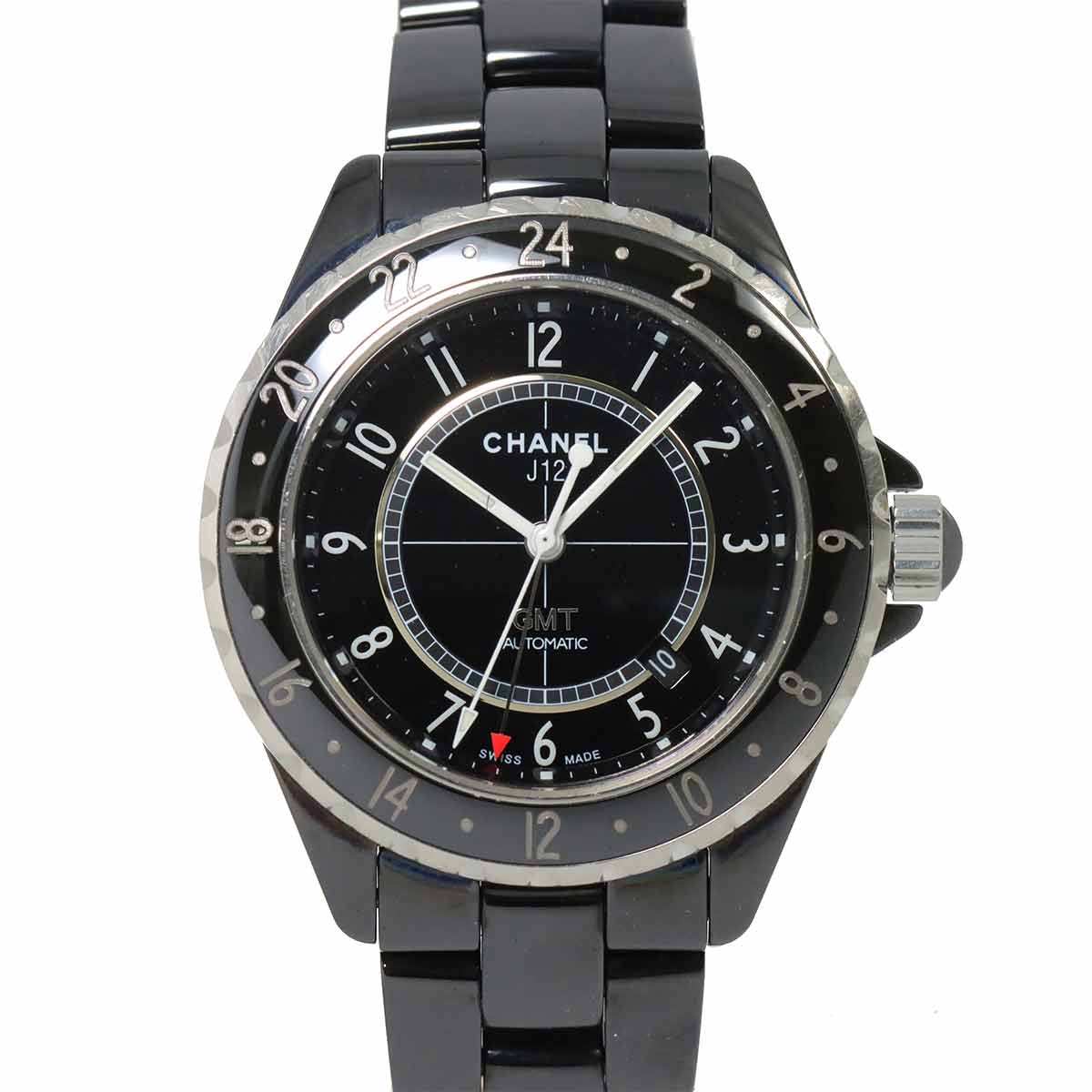 J12 GMT 41mm H2012 Mens Watch Date Black Ceramic Automatic
