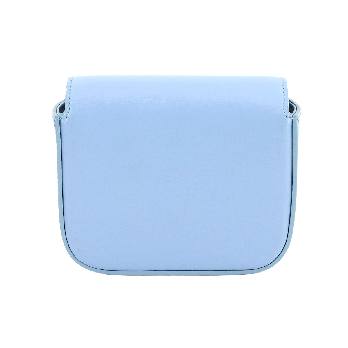 Triomphe Claude Mini Shoulder Bag Leather Pale Blue 10I513DPV