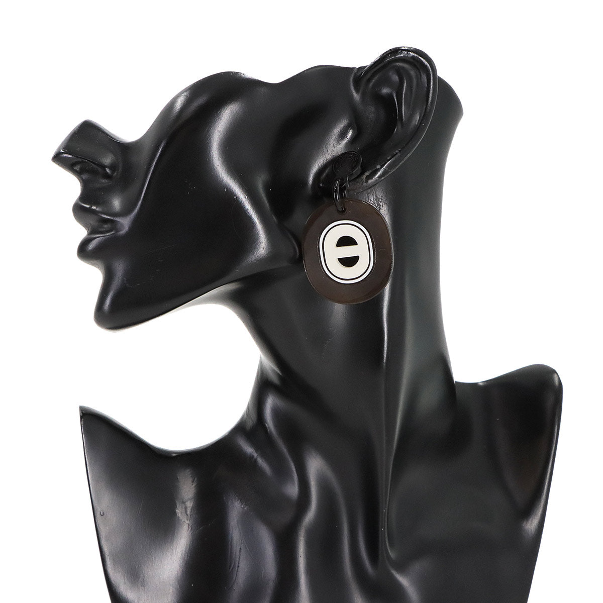 Fidelio Virage Earrings Buffalo Horn Brown Black Accessory