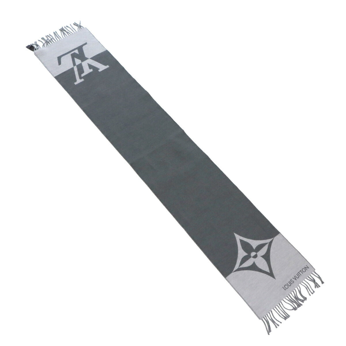 Muffler Graphic Dual Winter Scarf Wool Cashmere M79138