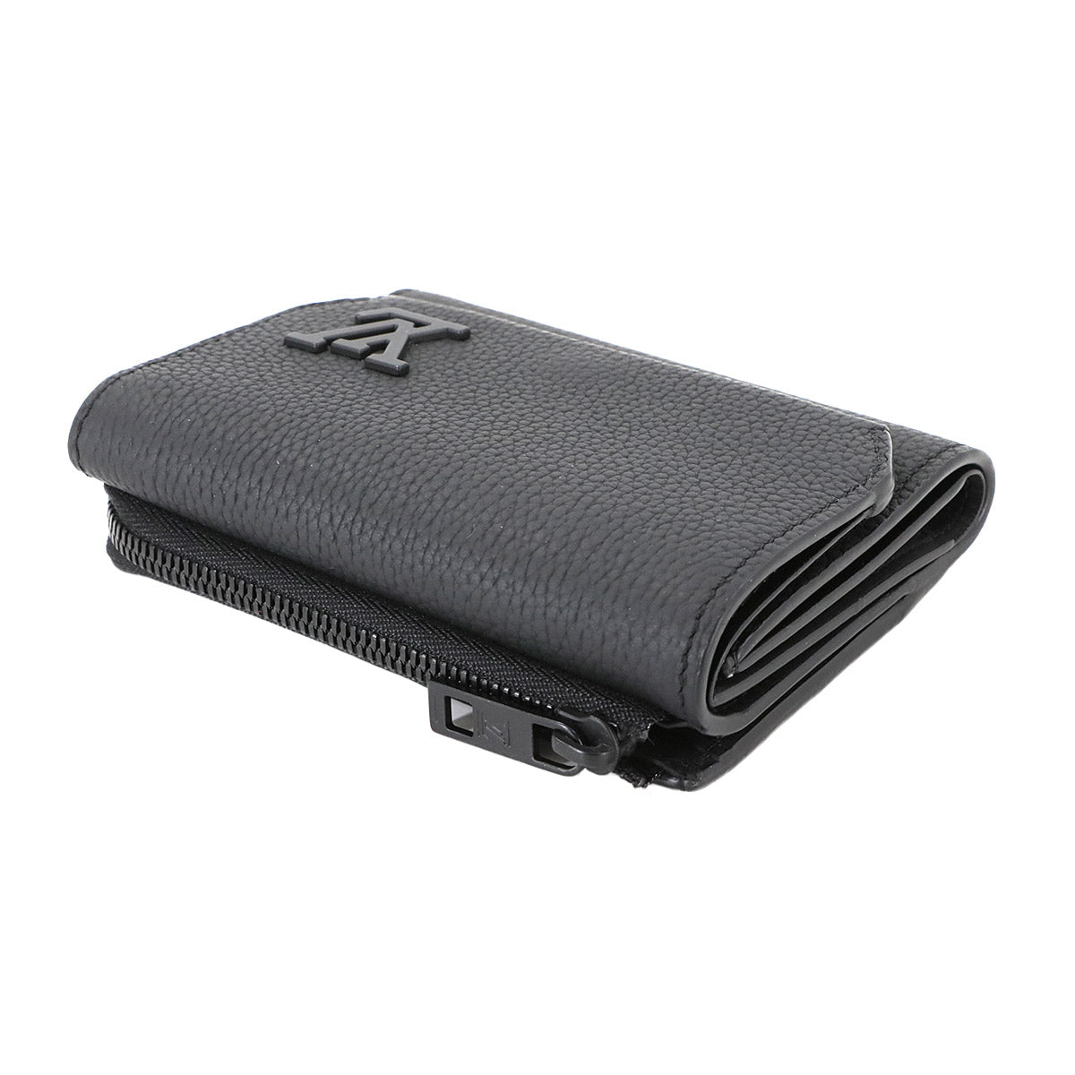 Aerogram Pilot Wallet Leather Noir M81740 Tri-fold