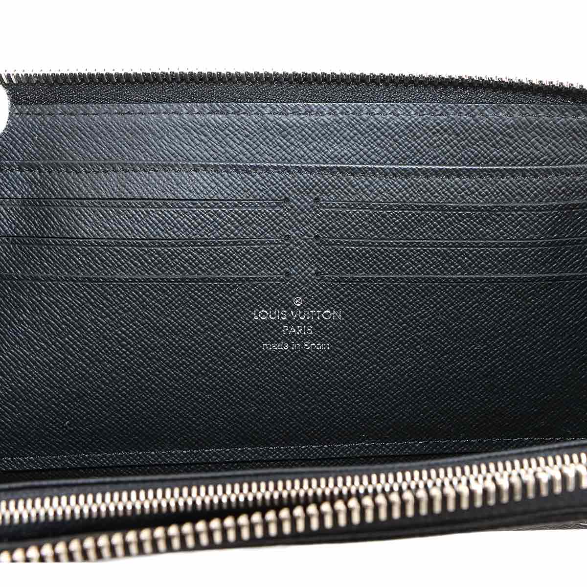 Taiga Zippy Dragonne Long Wallet Leather Noir M69409