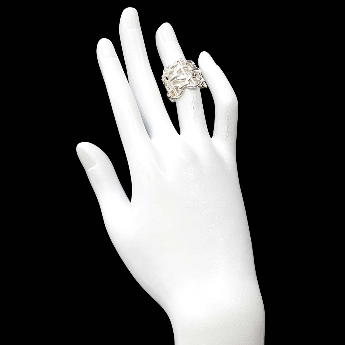 HERMES Chaine dancre Ring GM Silver 925 Size49 4.75-5(US)