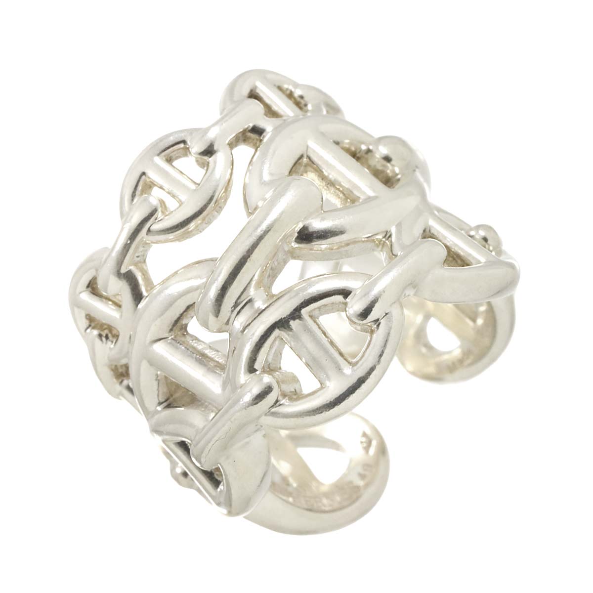 HERMES Chaine dancre Ring GM Silver 925 Size49 4.75-5(US)