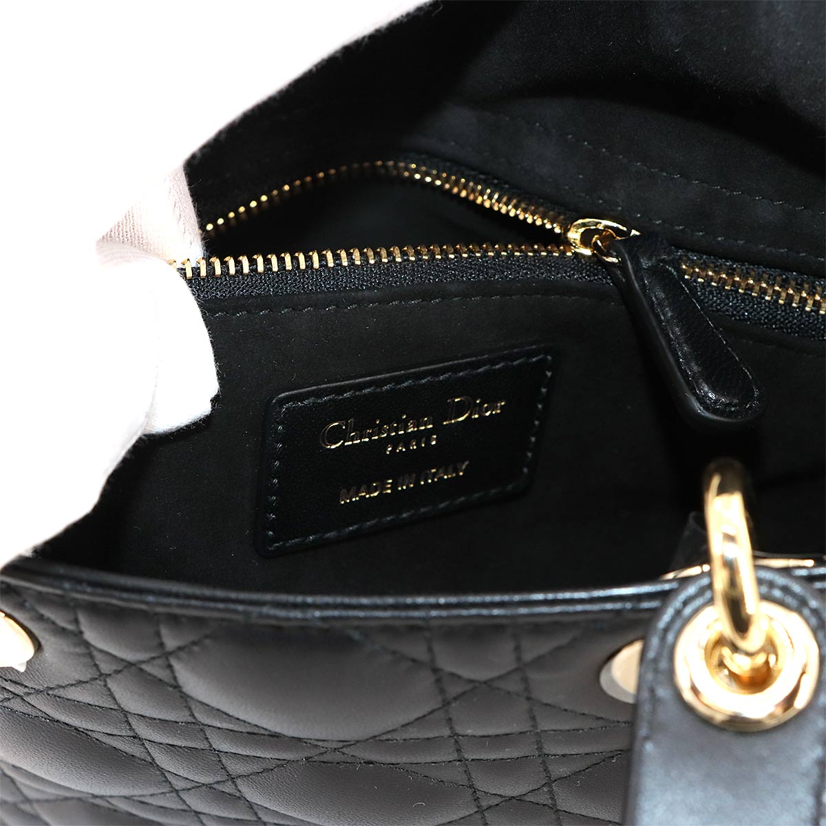 Christian Dior Lady Dior My ABCDior Small Hand Shoulder Bag Leather