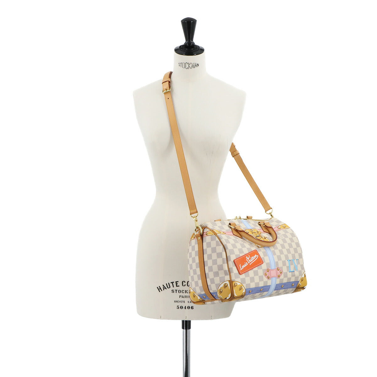 Summer Trunk Damier Azur Speedy Bandouliere 30 N41063