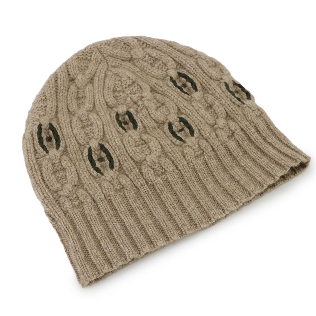 Tri Maillon Tresse Beanie Cashmere Beige