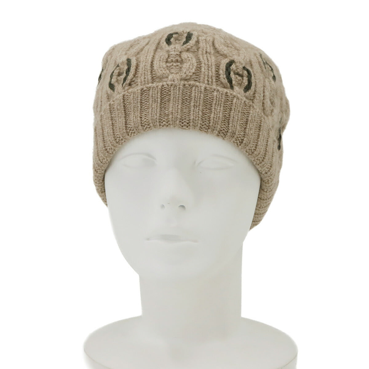 Tri Maillon Tresse Beanie Cashmere Beige