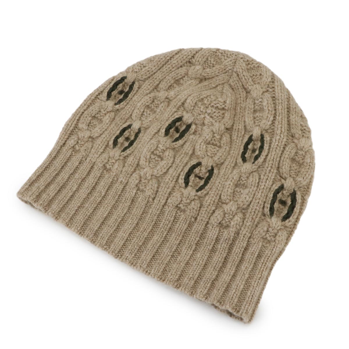 Tri Maillon Tresse Beanie Cashmere Beige