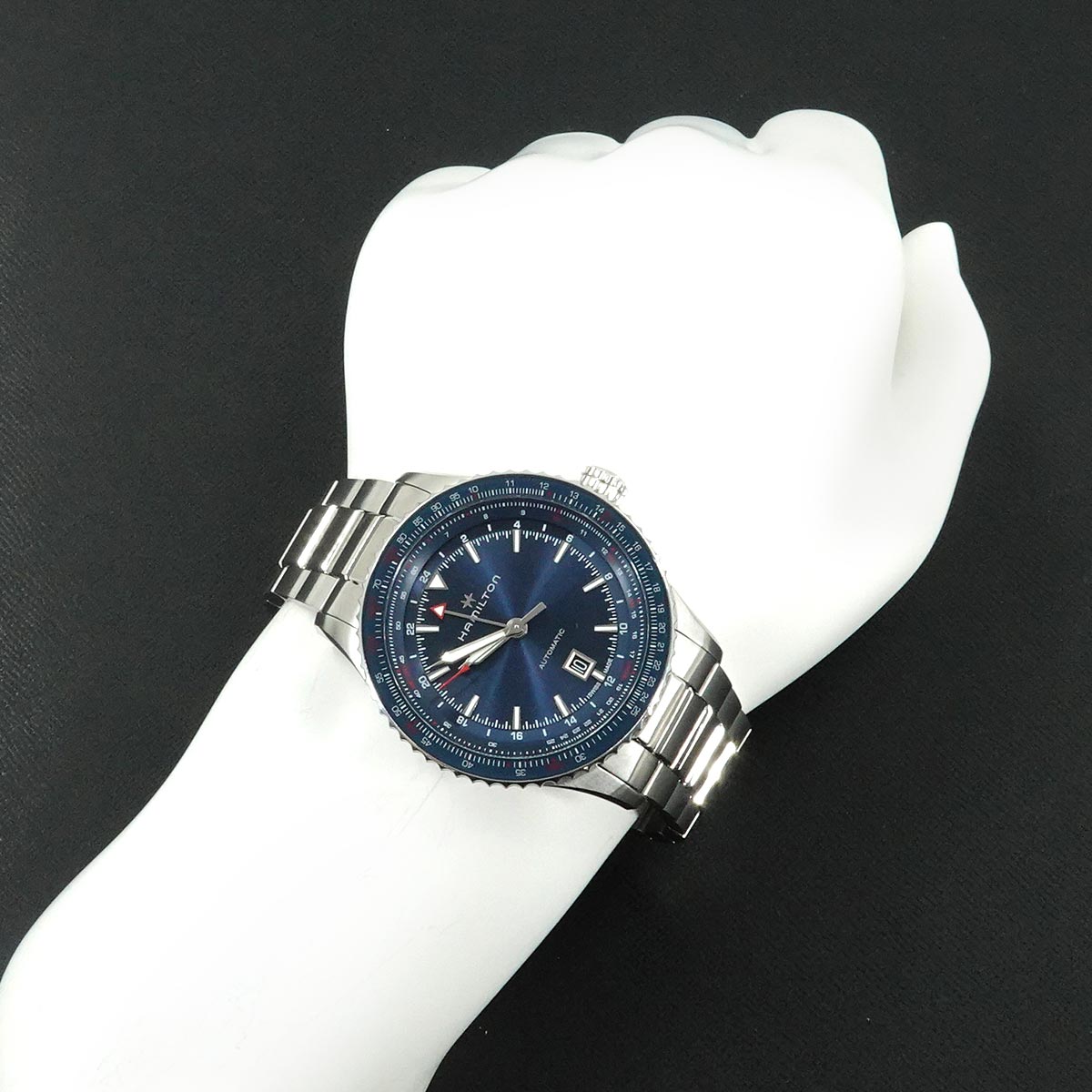Khaki Aviation Converter GMT H767150 Blue Dial Automatic Mens