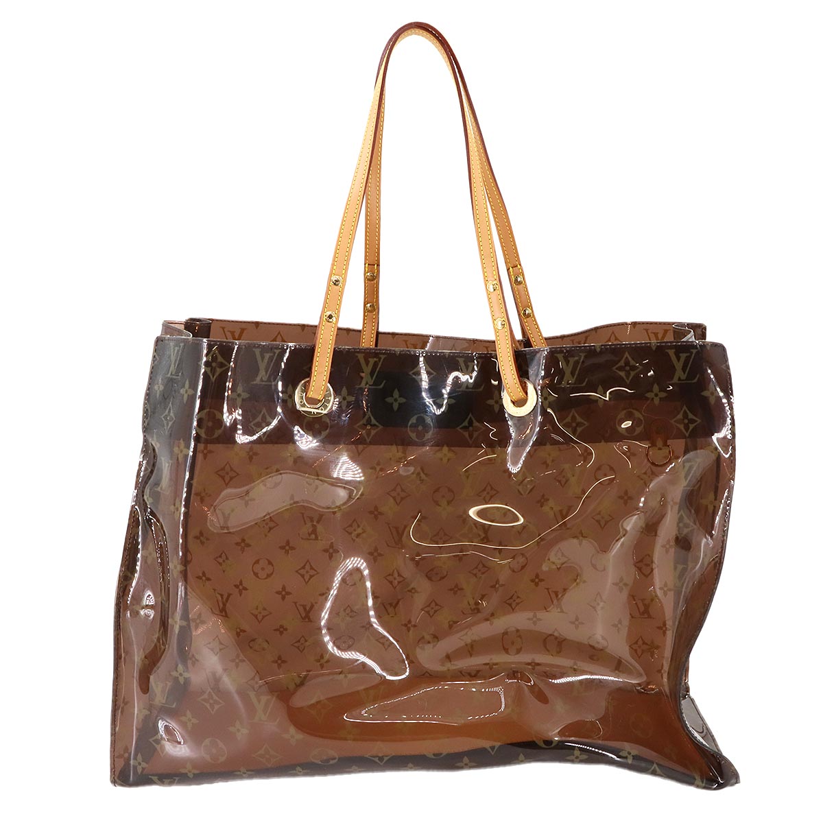 Monogram Vinyl Cabas Cruise Tote Bag Leather Brown M50500 90284911