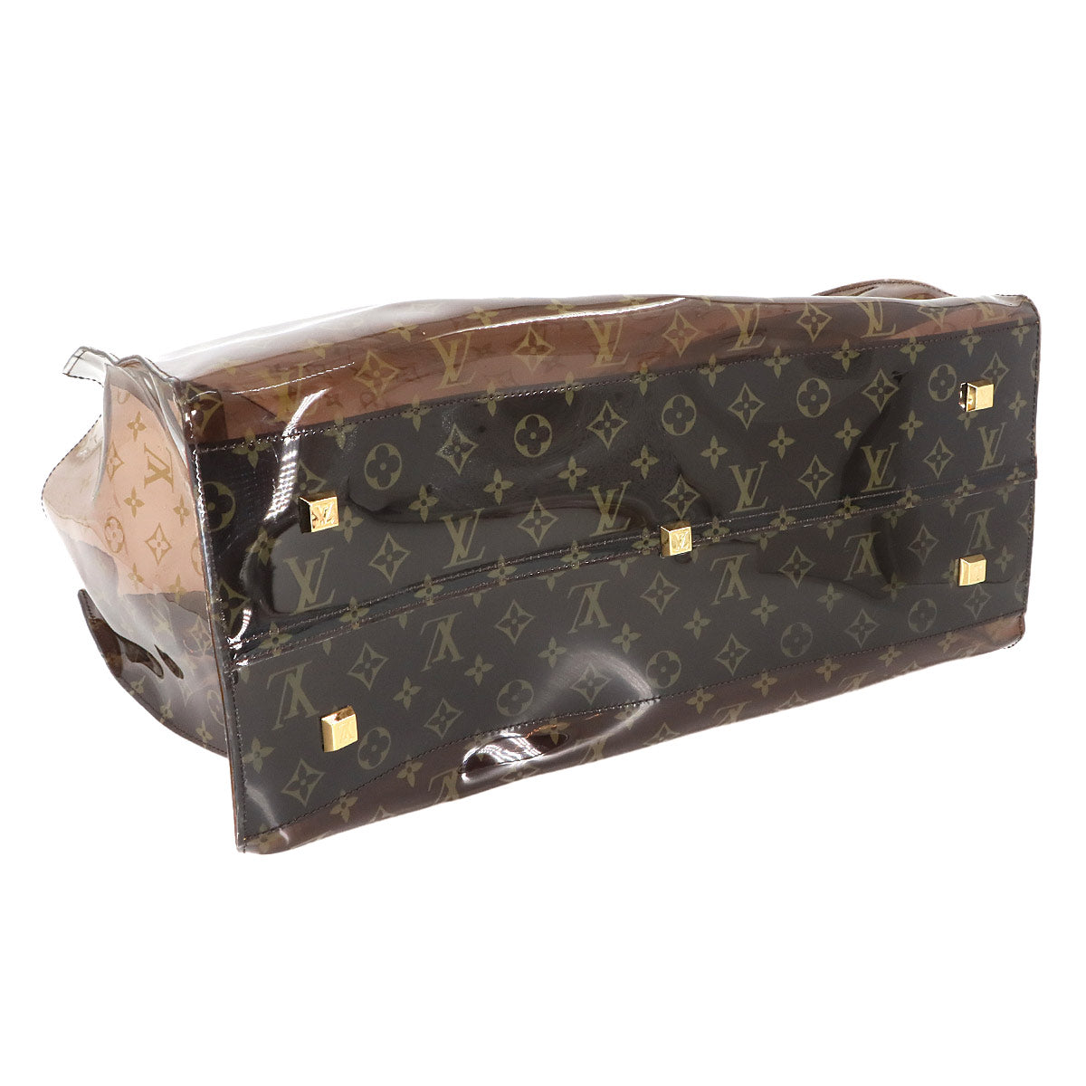 Monogram Vinyl Cabas Cruise Tote Bag Leather Brown M50500 90284911