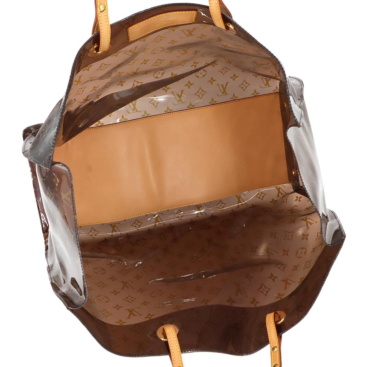 Monogram Vinyl Cabas Cruise Tote Bag Leather Brown M50500 90284911