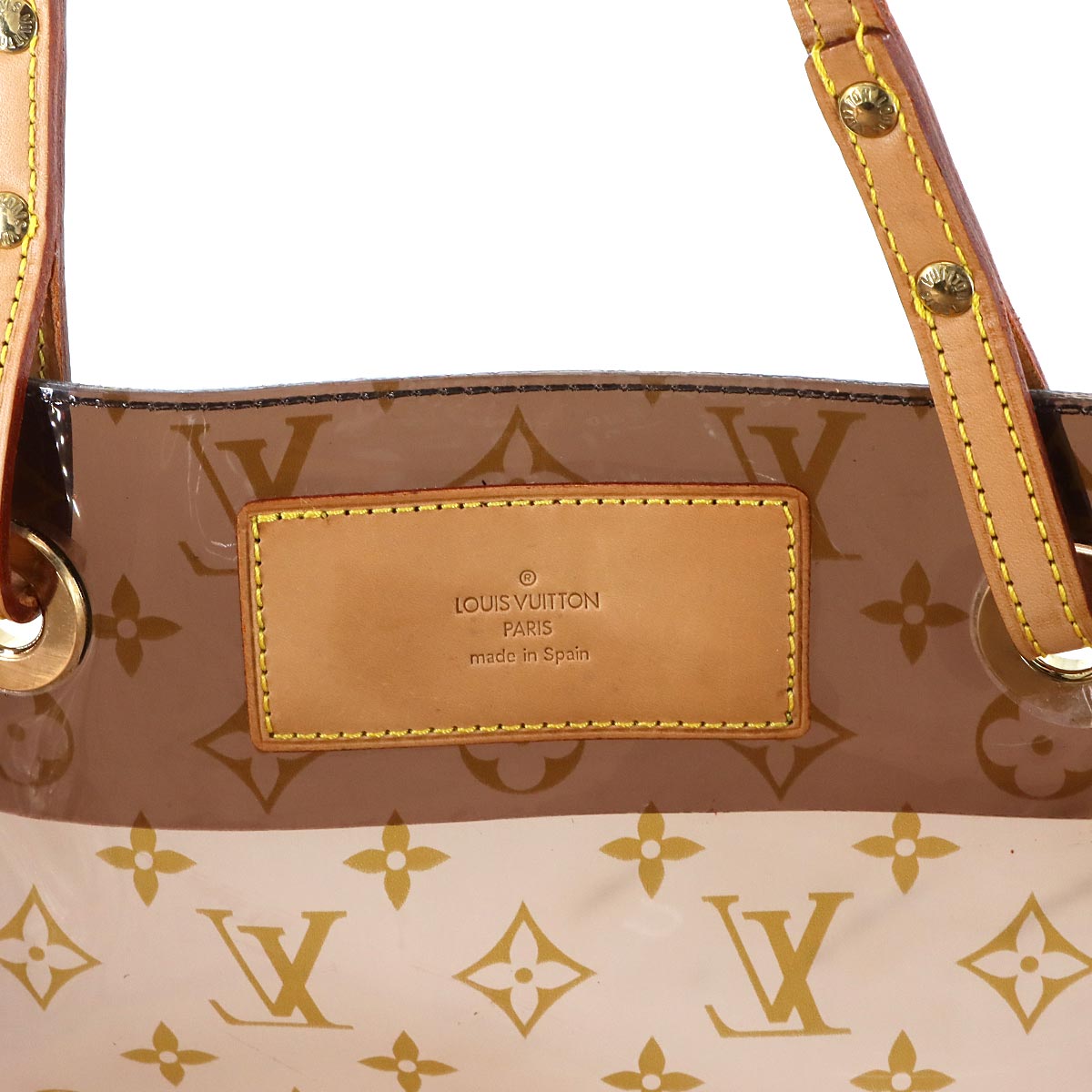 Monogram Vinyl Cabas Cruise Tote Bag Leather Brown M50500 90284911