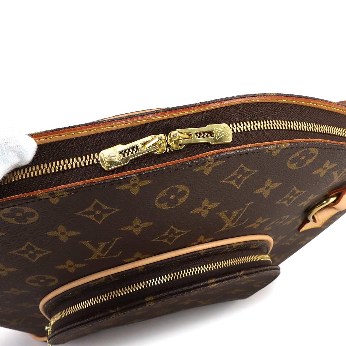 LOUIS VUITTON Monogram Elipse Shopping Shoulder Bag Brown M51128 Purse