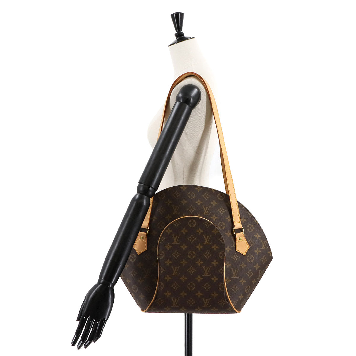 LOUIS VUITTON Monogram Elipse Shopping Shoulder Bag Brown M51128 Purse