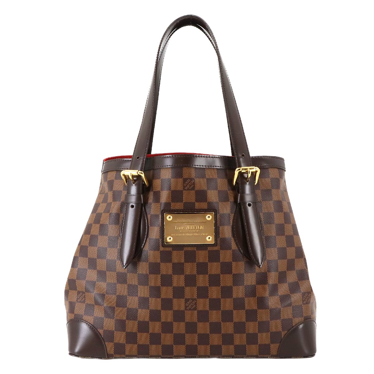 Damier Hampstead MM Tote Bag Ebene Brown N51204 Purse