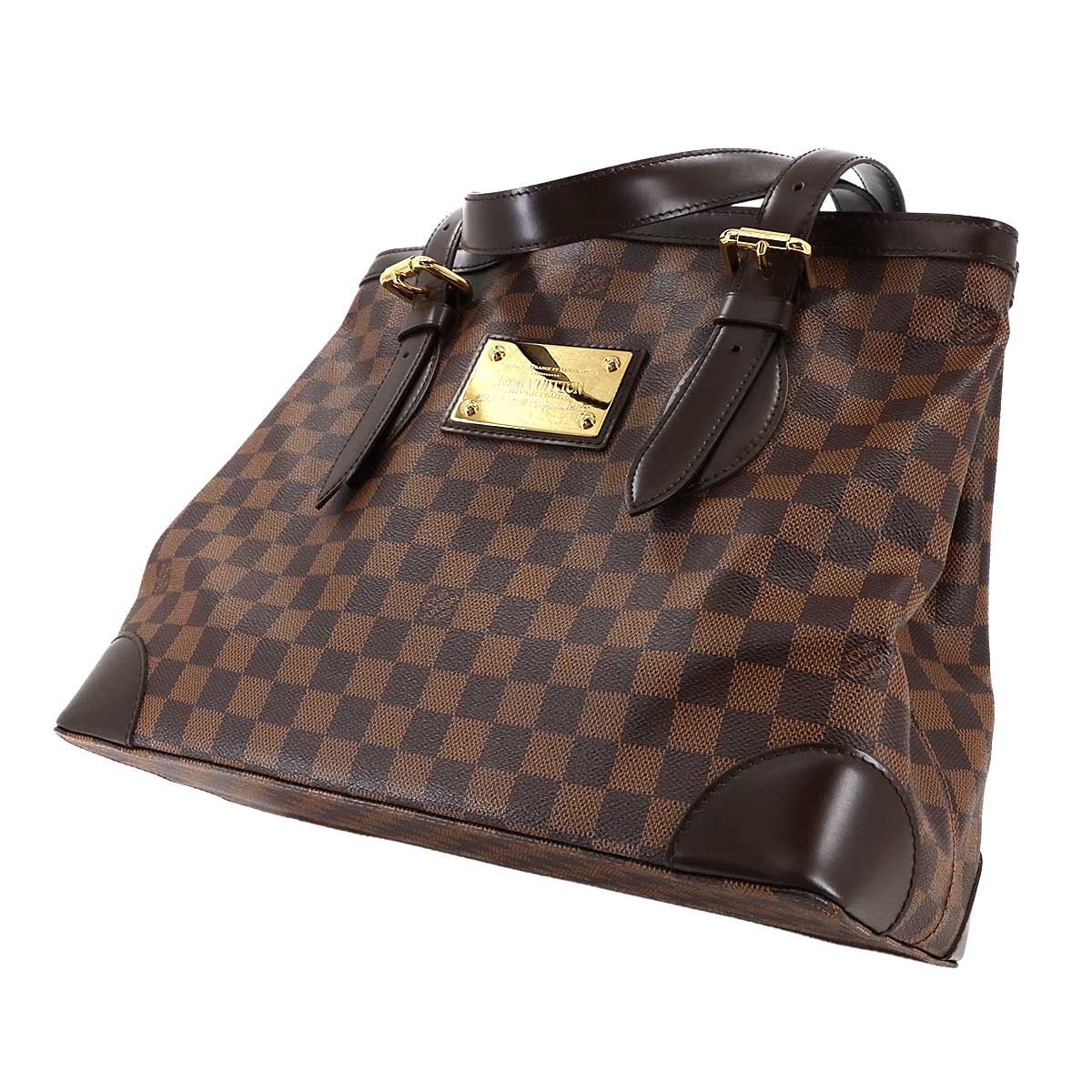 Damier Hampstead MM Tote Bag Ebene Brown N51204 Purse 90284975