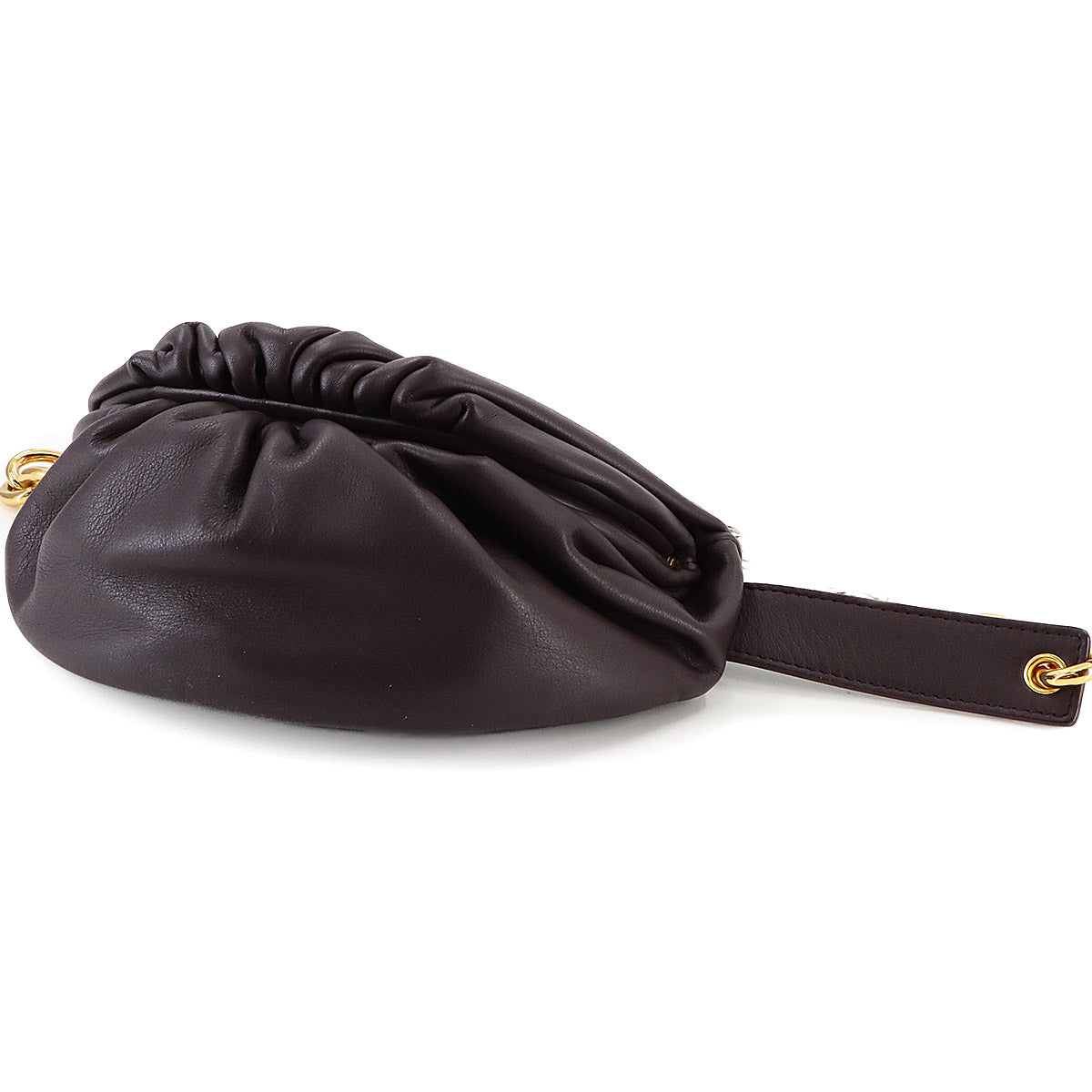 The Chain Pouch Body Bag Leather Burgundy 651445 Purse