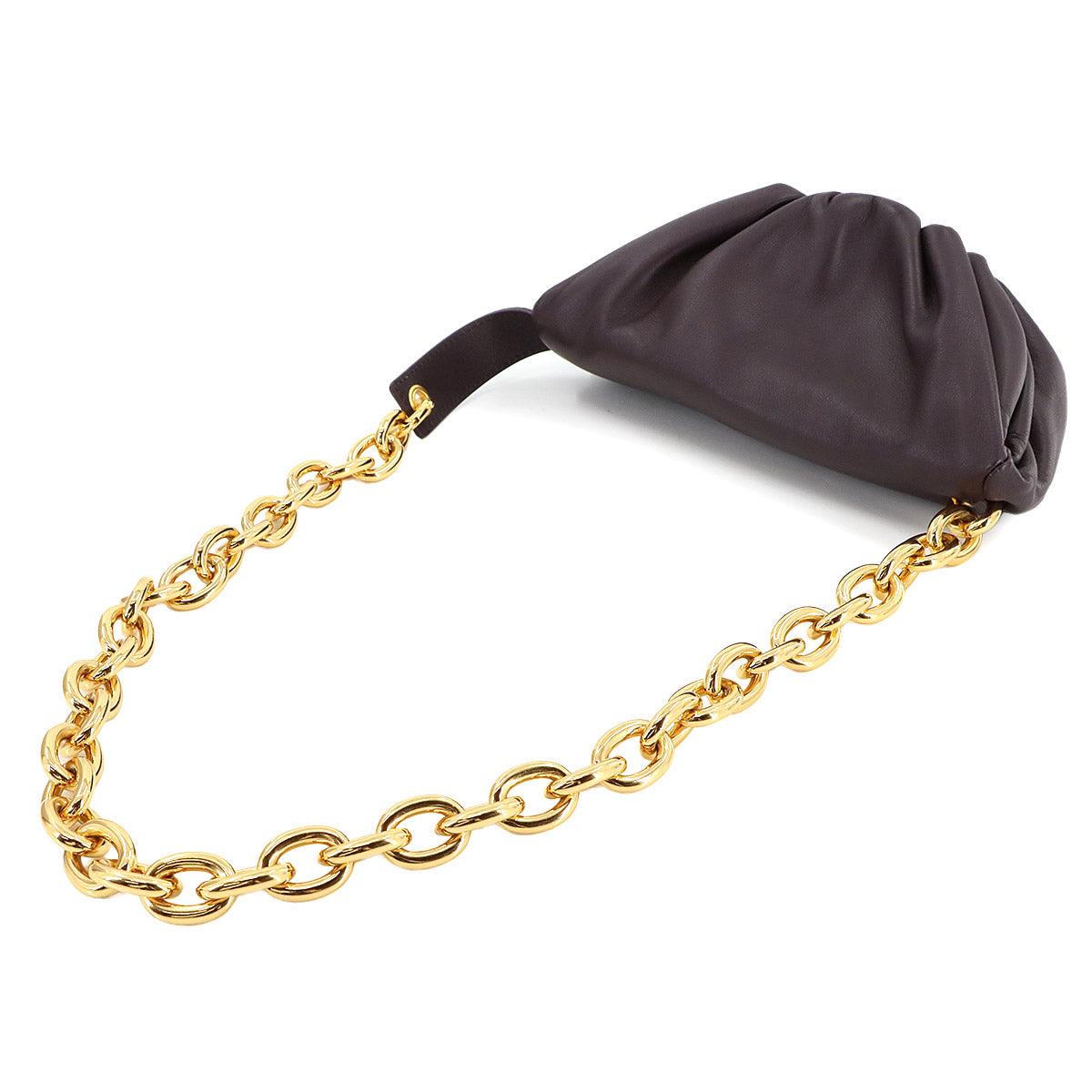 The Chain Pouch Body Bag Leather Burgundy 651445 Purse