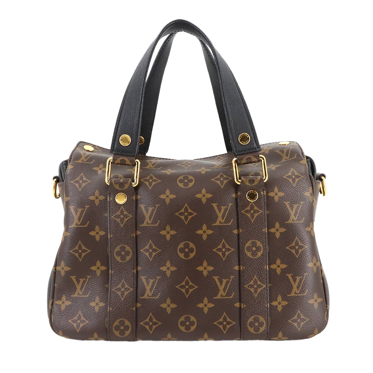 Monogram Manhattan Hand Shoulder Bag Brown Noir M44207