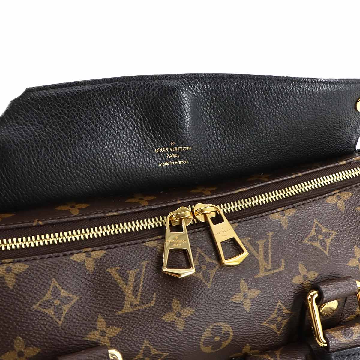 Monogram Manhattan Hand Shoulder Bag Brown Noir M44207