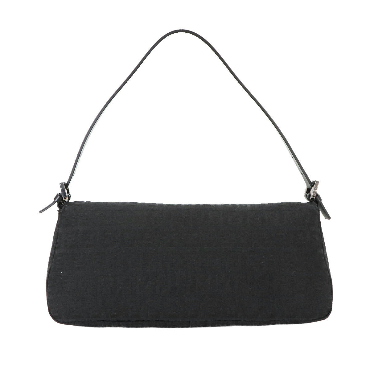 Zucchino Mamma Baguette Shoulder Bag Canvas Leather Black 8BR181