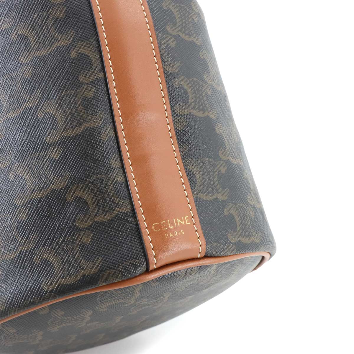 Triomphe Small Drawstring Shoulder Bag Tan 191142BZJ Purse 90285167