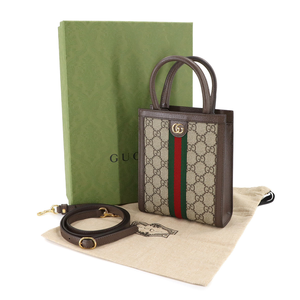 Ophidia 2way Hand Shoulder Bag GG Supreme Beige 772317 Purse