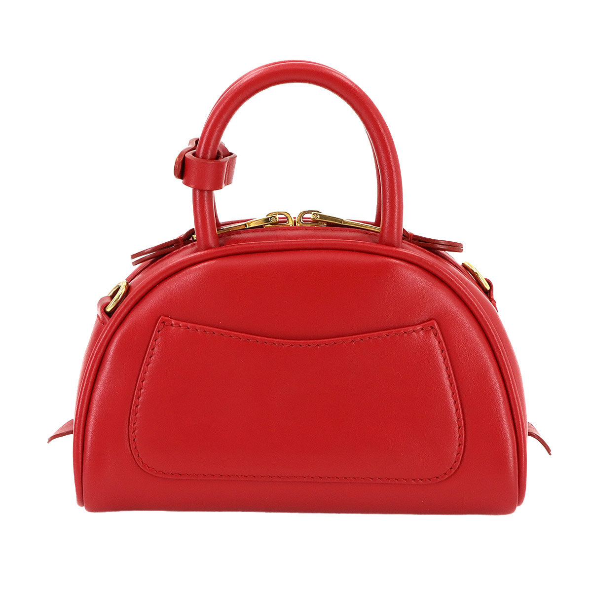 MIUMIU Hand Shoulder Bag Lether Red 5BP085 Purse