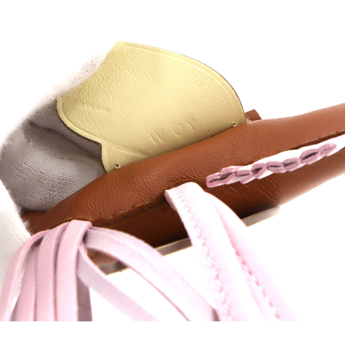 Rodeo Pegasu PM Bag Charm Agneau Milo Swift Gold Rose Darling