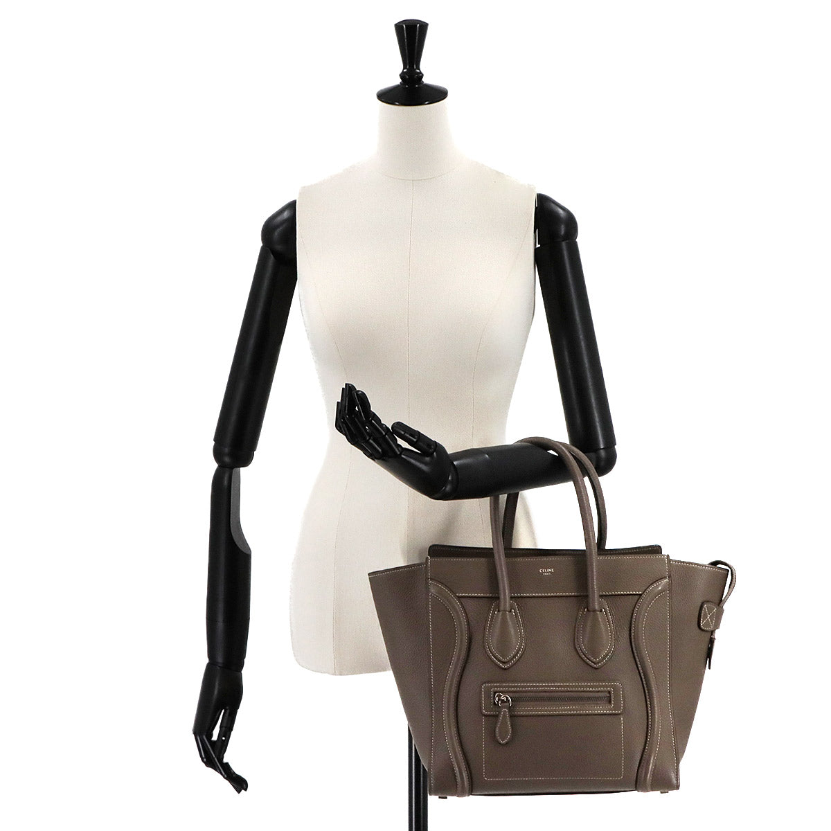 Luggage Micro Shopper Hand Bag Leather Souris 189793 Purse