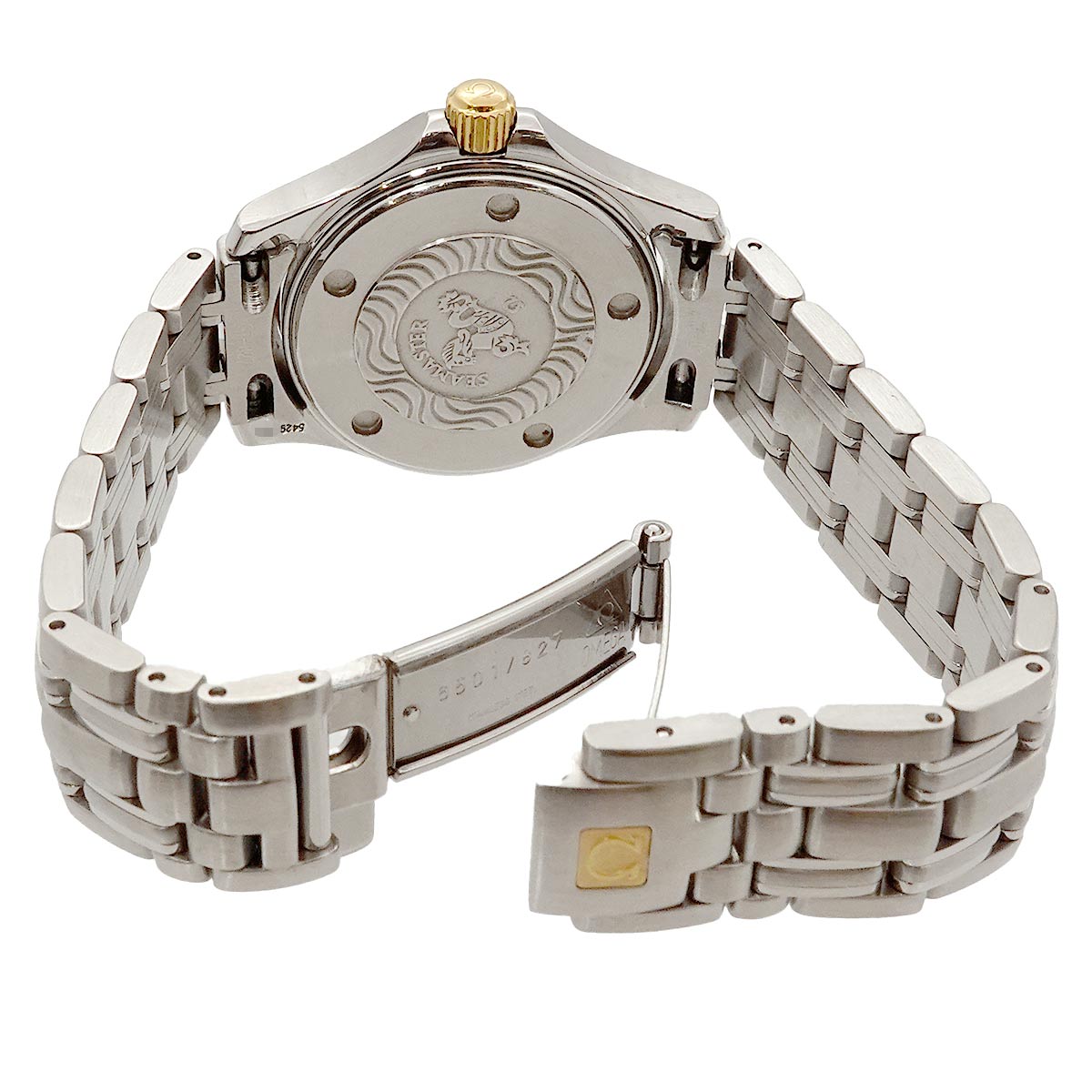 Seamaster 120 Date YG Quartz Silver Dial Ladies Watch