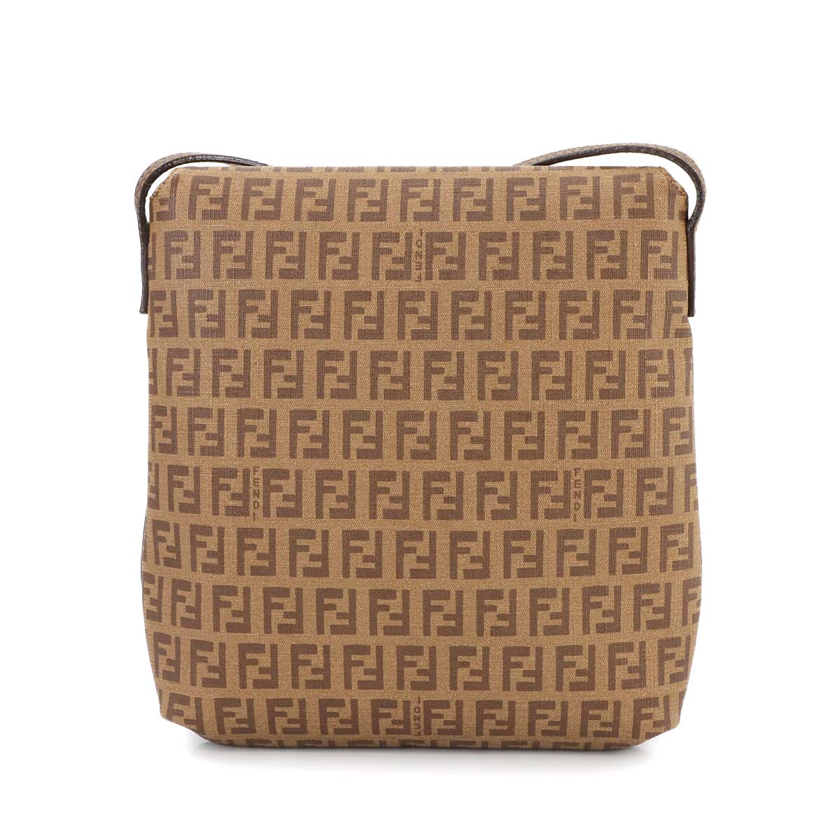 Zucchino Shoulder Bag PVC Leather Brown 8BT075 90285401