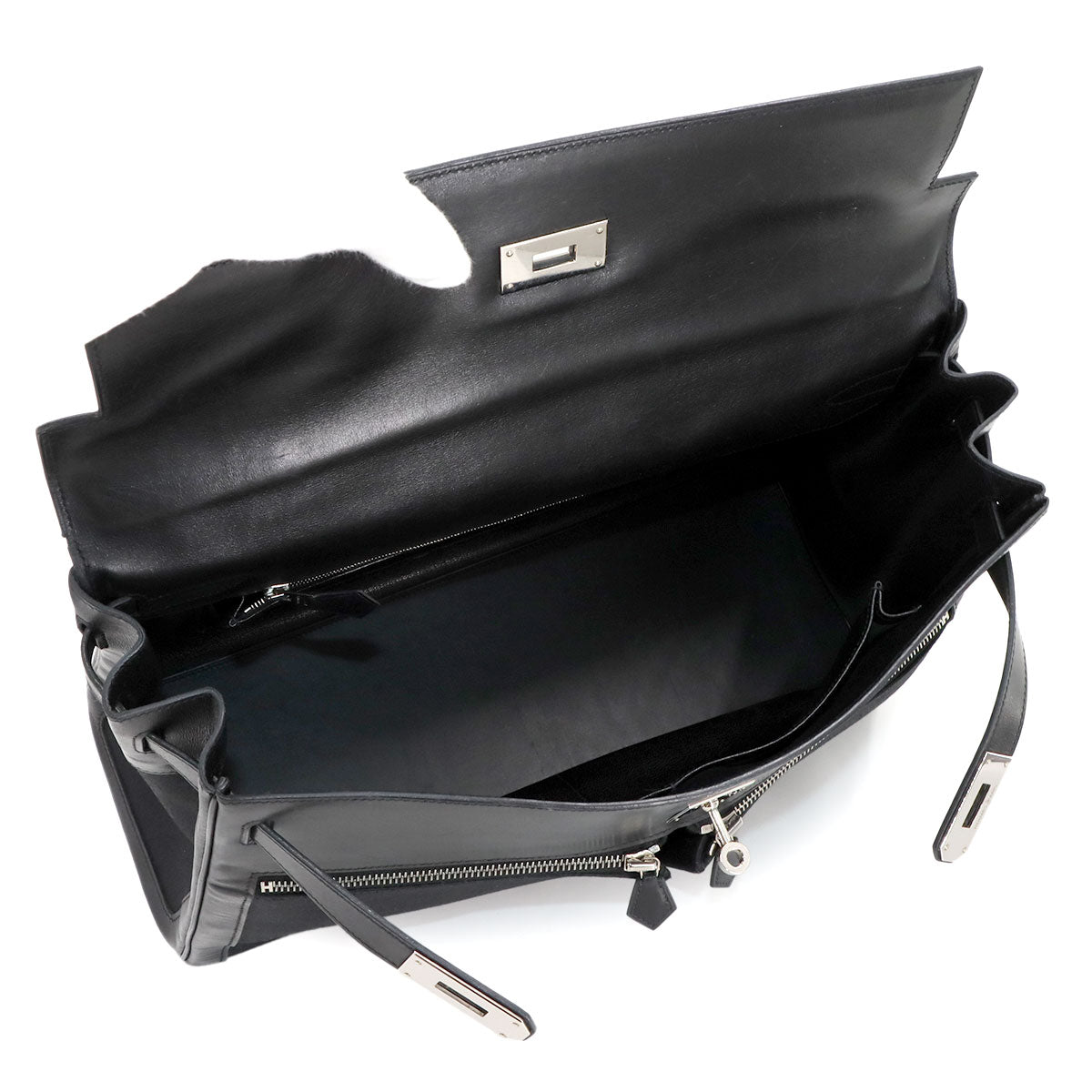 Kelly Lakis 40 2way Hand Shoulder Bag Box Calf Black