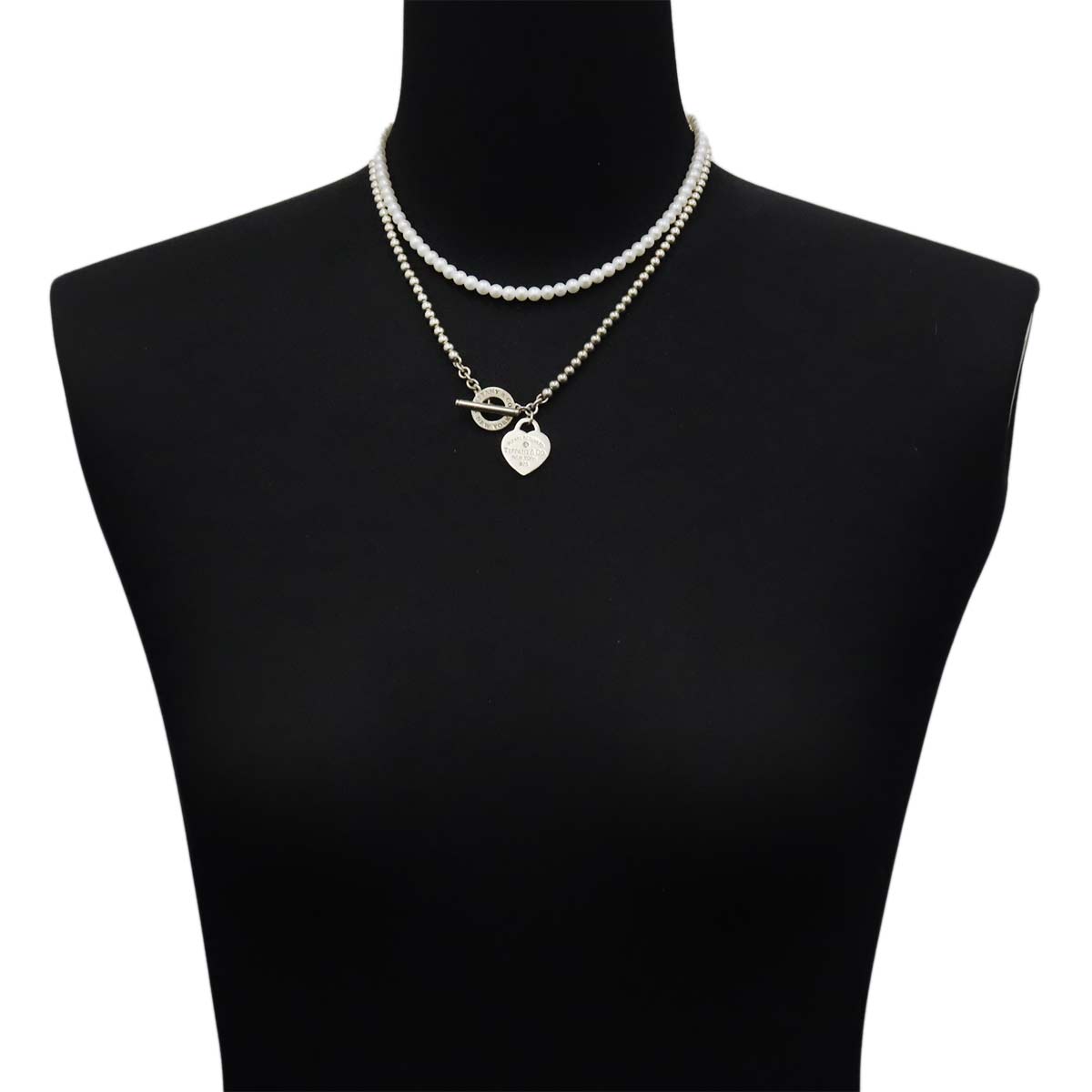Return to Freshwater cultured pearl Diamond Necklace SV