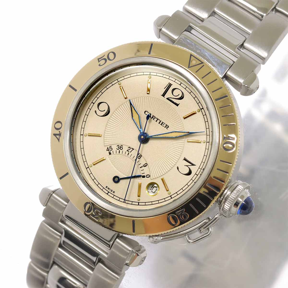 Pasha W31012H3 750 Yellow Gold Automatic Cream Dial Mens Watch