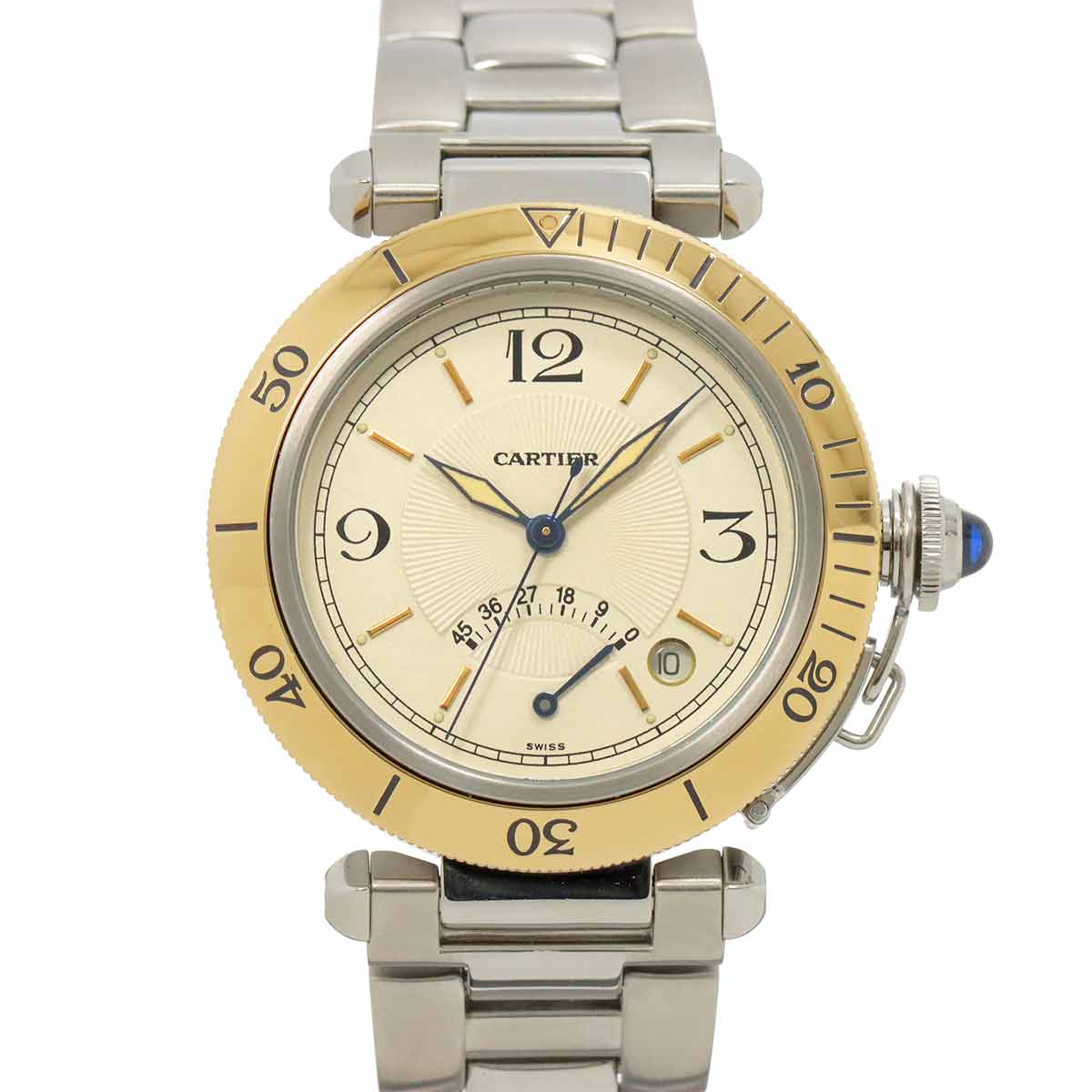 Pasha W31012H3 750 Yellow Gold Automatic Cream Dial Mens Watch