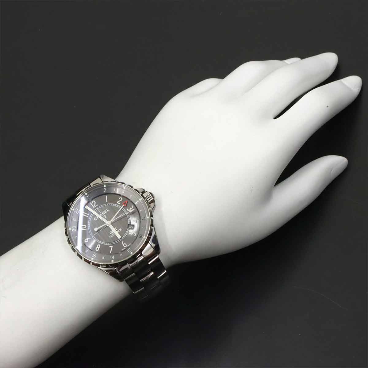 J12 Chromatic GMT 41mm H3099 Automatic Gray Dial Mens Watch