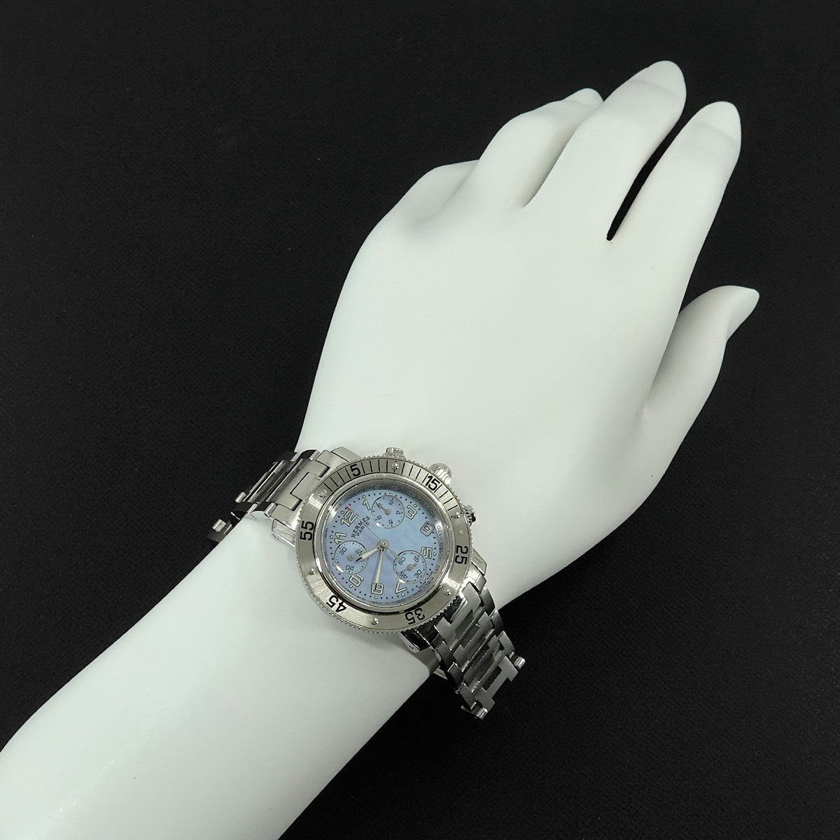 Clipper diver Chronograph CL2 310 Date Blue Shell Dial Ladies