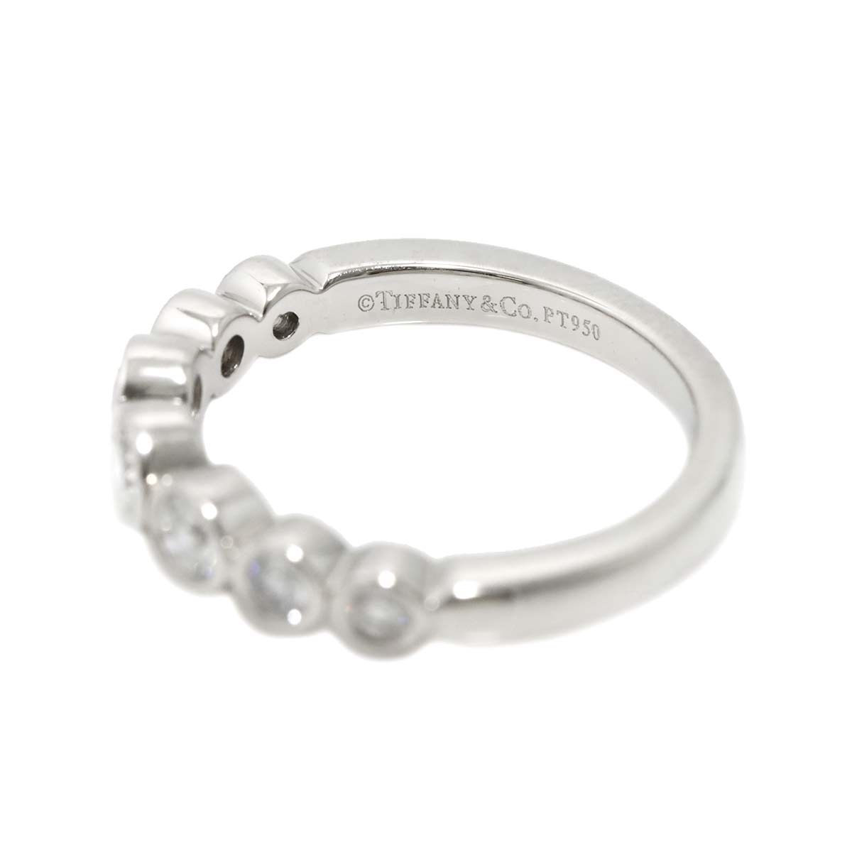 Jazz Graduated Ring Diamond Platinum size3.75-4(US)